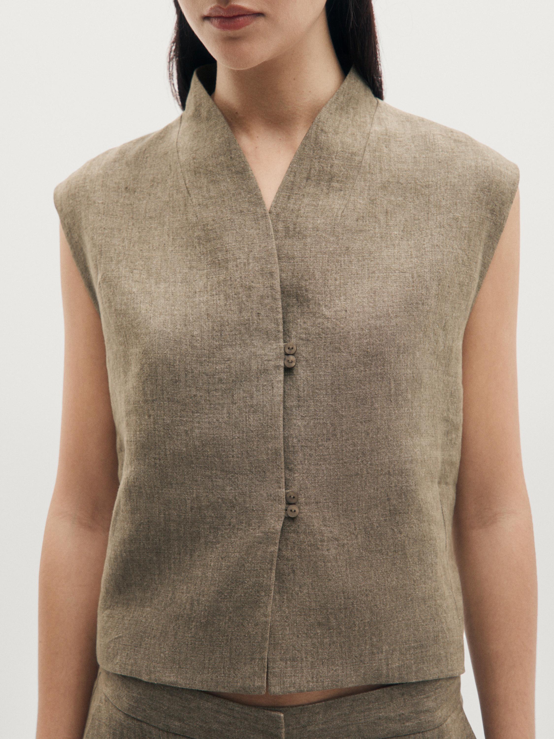 Linen waistcoat